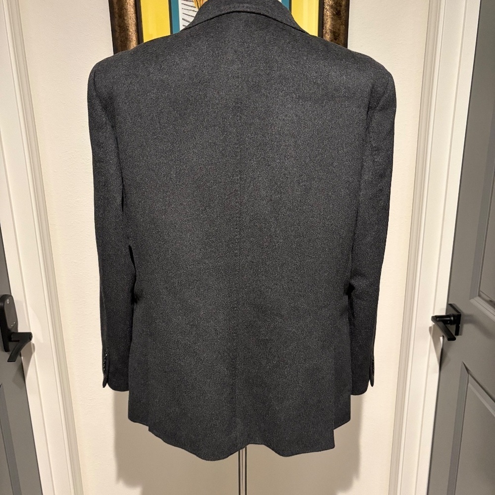 Banana Republic Men's 100% Cashmere Gray Sport Coat Blazer 44R New - Picture 3 of 7